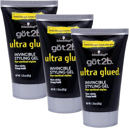 Paquete de 3 [GOT 2B] Gel de estilo invencible ultra pegado de 1.25 onzas