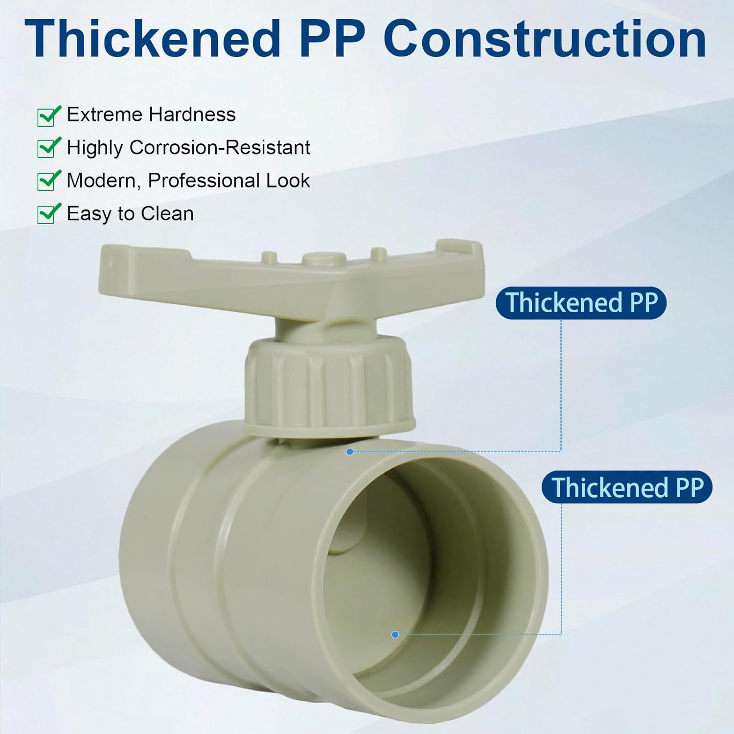 TOP-VIGOR 3 Inch HVAC Duct Manual Volume Damper, PP Airflow Control Backdraft Damper for ACS, Vents, Fans, Extractors, Range Hoods, Heating Systems, and Other HVAC Applications