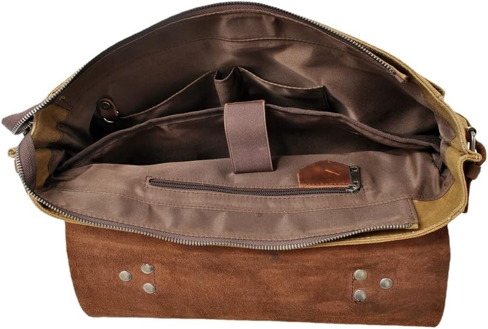 Vintage canvas with briefcase handbag men's bag retro -shoulder messenger handbag