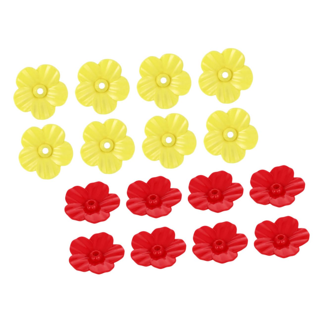 Mikikit 18Pcs Hummingbird Feeder Flower Replacement Vibrant Decorative Flowers for Bird Feeder Accessories Easy to Assemble for Attracting Hummingbirds