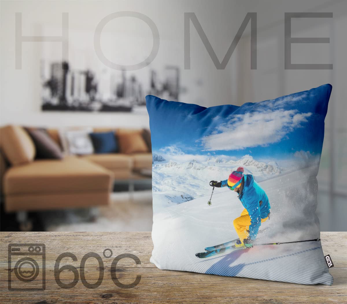 Cuscino VOID Sylt Dune 40x40 Cm – Federa In Poliestere Impermeabile Per Interni Ed Esterni