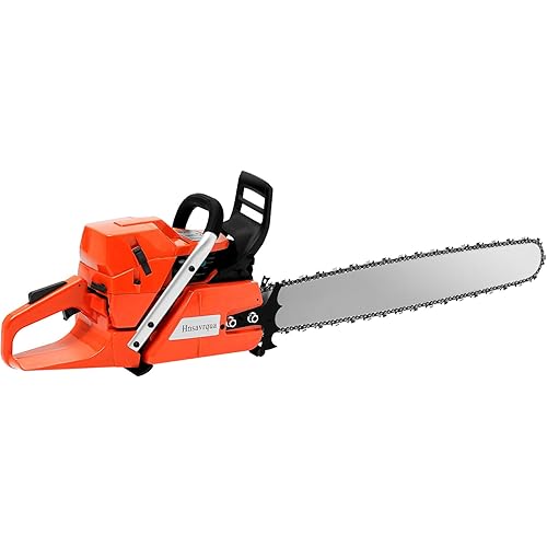 28 Inch Gas Chainsaw, 71CC 2-Stroke Gasoline Powered Chainsaw with Thickened Blade and Large Capacity Fuel Tank, Single Cylinder Air-Cooled Handheld Cordless Self-Reset Pull Start Petrol Chain Saw