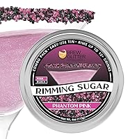 Vista 11 de Brew Glitter - Azúcar con borde verde (113g, 1x lata de barra) Adorno para cócteles y refrescos