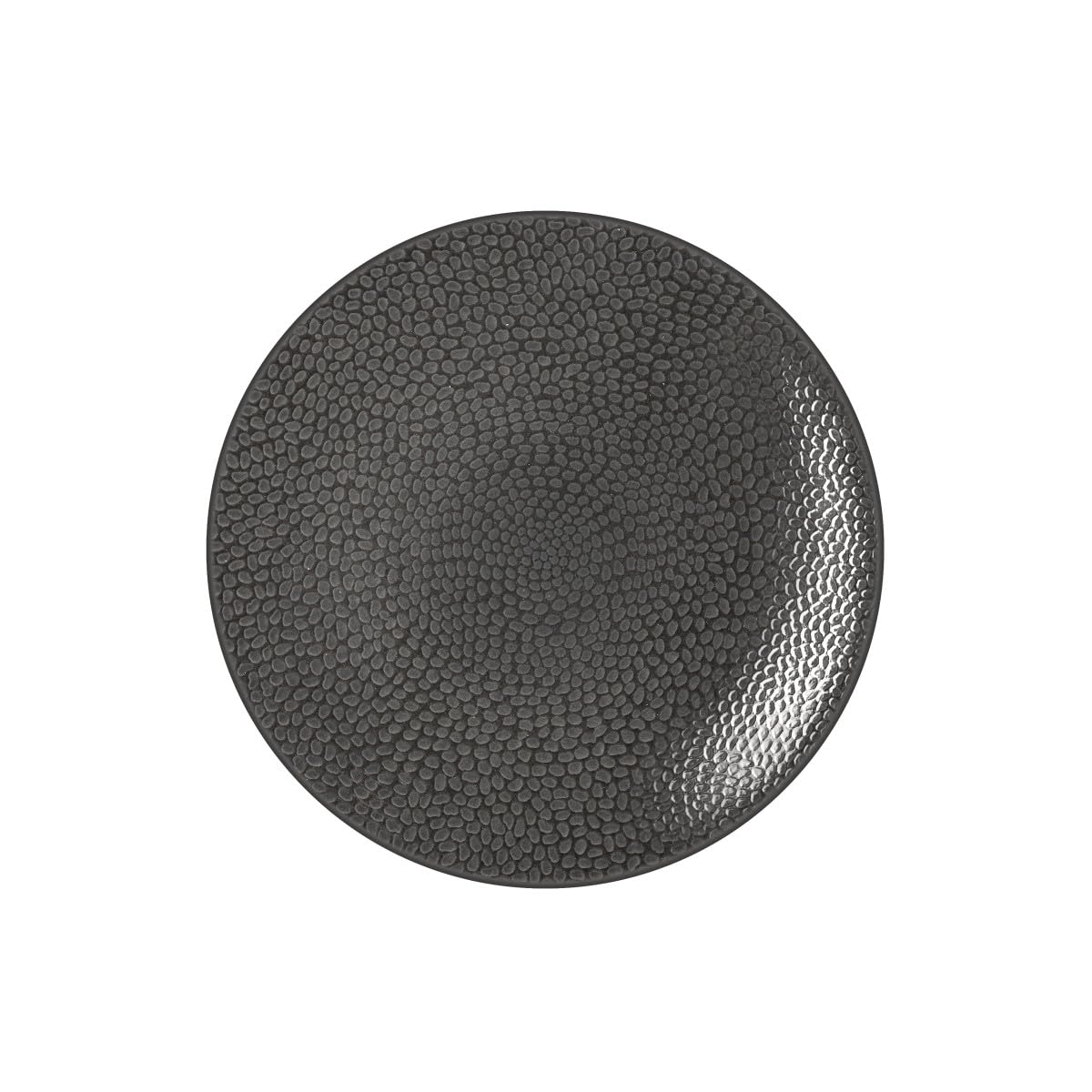 Assiettes dessert Médard de Noblat Stone Gris : lot de 6 assiettes en grès moderne pour table