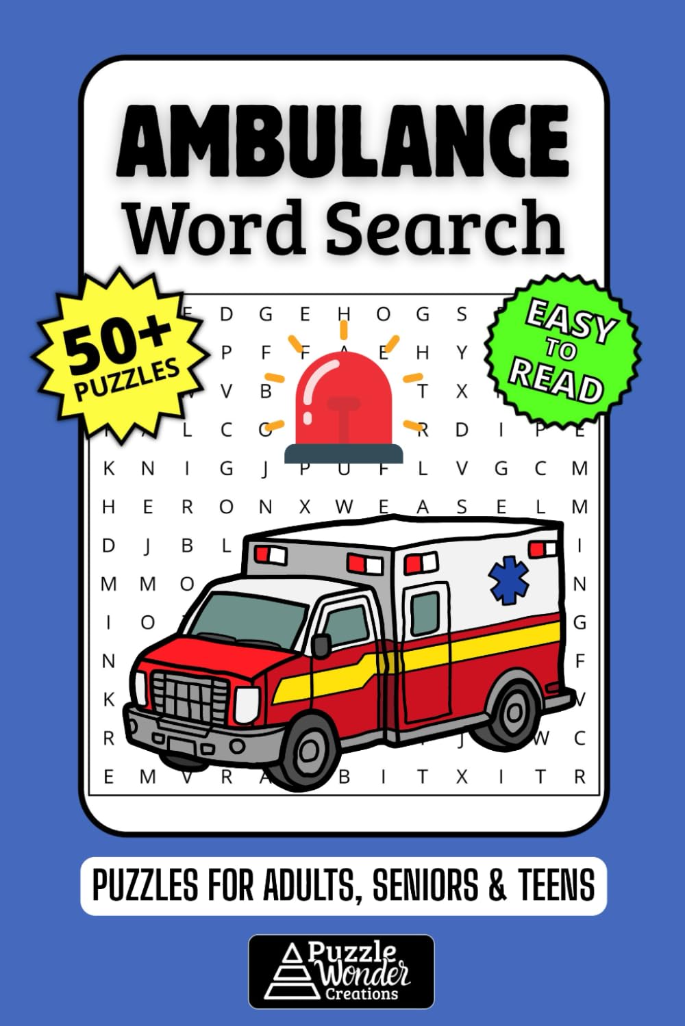Ambulance Word Search Puzzle Book: Puzzles of EMT Life, Emergency Terms & Rescue Culture! ✨📖