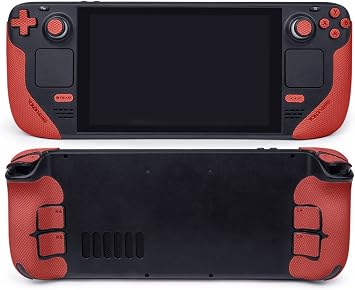 TALONGAMES Controller Grips Compatible with Steam Deck OLED/Steam Deck Controllers, Anti-Slip, Sweat-Absorbent, Textured Skin kit, for Handle Grips, Buttons, Triggers, D-pad Pro - Red