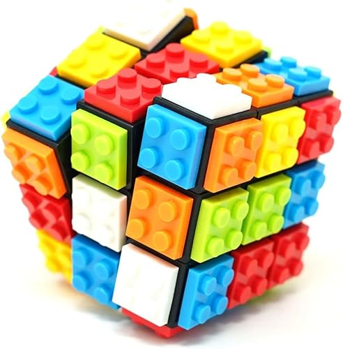 AMGRBCUBO Bloques de construcción DIY 3x3 Speed Cube Fanxin Bolck Magic Cube 3x3x3 para principiantes Fácil de recuperar