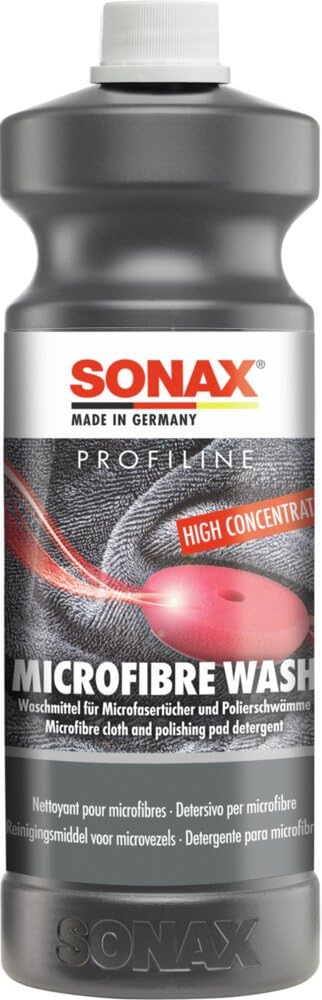 SONAX PROFILINE Microfibre Wash (1 litro) detergente líquido Especial para paños de Microfibra y Discos de Pulido | N.° 04523000