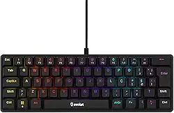 Teclado Mecânico Gamer Evolut EG223 CYPHER, 60%, Switch Brown, ABNT2, 17 Modos de LED, Anti-Ghosting 22 Teclas