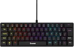 Teclado Mecânico Gamer Evolut EG223 CYPHER, 60%, Switch Brown, ABNT2, 17 Modos de LED, Anti-Ghosting 22 Teclas
