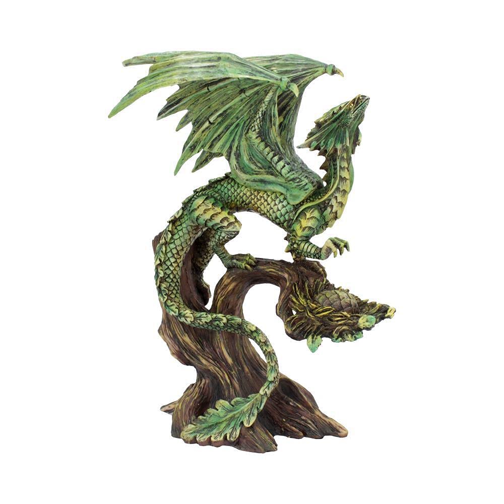 Nemesis Now Adult Forest Dragon Anne Stokes 25.5cm Figurine, Resin, Green, One Size