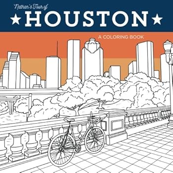 Paperback Nathan's Tour of Houston: A Coloring Book