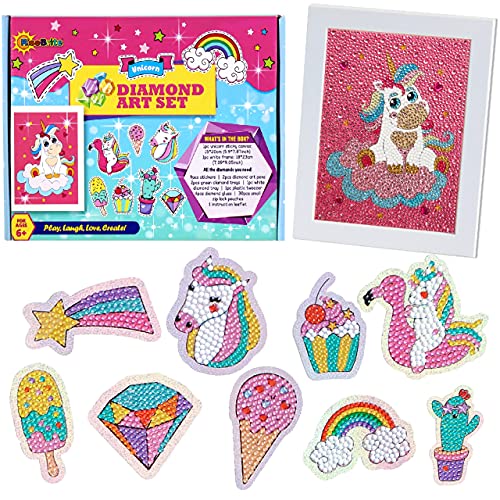 Kids Diamond Painting Kits for Kids - Arts & Craft Kits Diamond Art for Kids Gem Art Kits for Kids Unicorn Diamond Painting for Kids | Crafts for Girls Ages 8-12 6-8 10-12