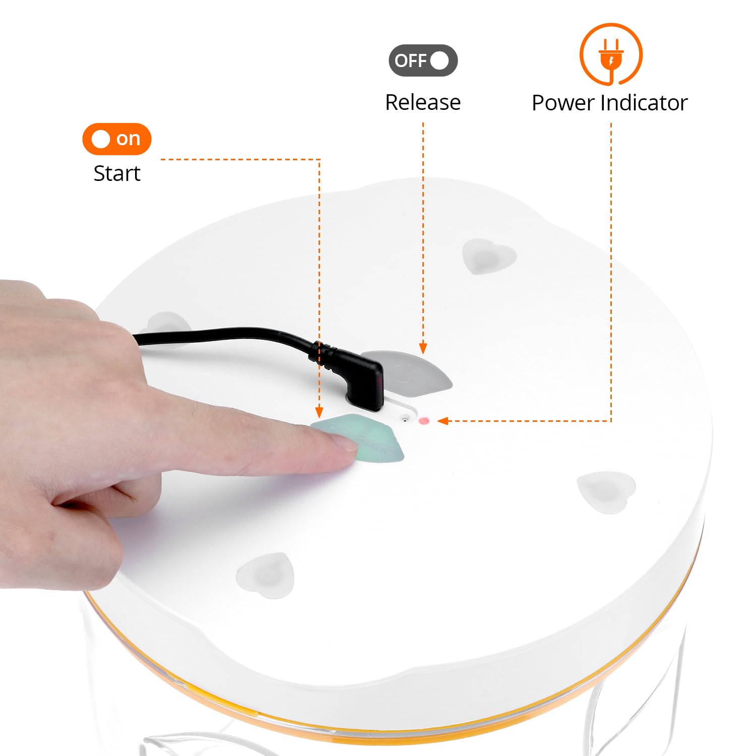 QWORK® Chambre à vide 95 kPa pour résine époxy – Élimination des bulles en 10 min environ (jusqu'à 2000 ml) – Utiliser uniquement avec l'alimentation d'origine
