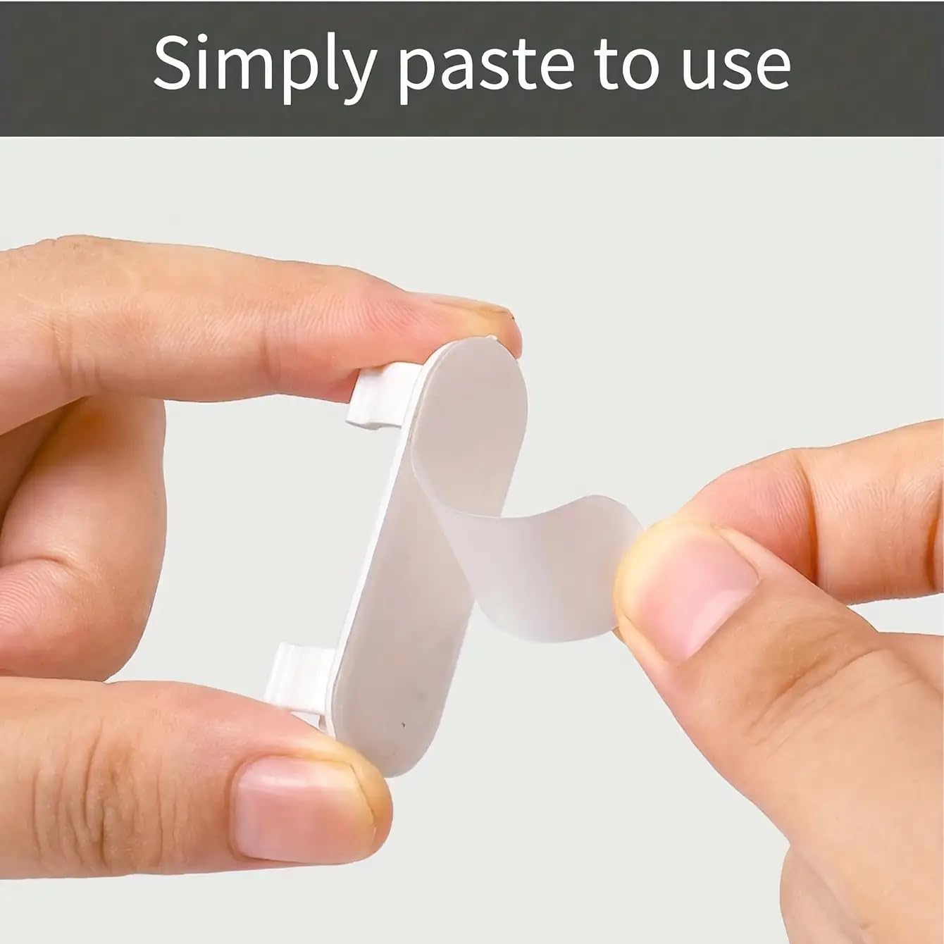 30Pcs White Adjustable Cable Clips, Adhesive No-Drill Removable Cord Organizers, Durable Plastic for TV PC Network Cable Management Home Office Desk Wall DIY