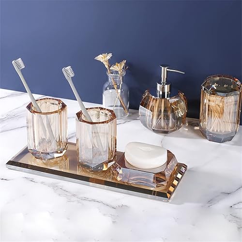 Miniatura 4 de UXZDX - Juego de accesorios de baño para cepillos de dientes cepillo de dientes cristal