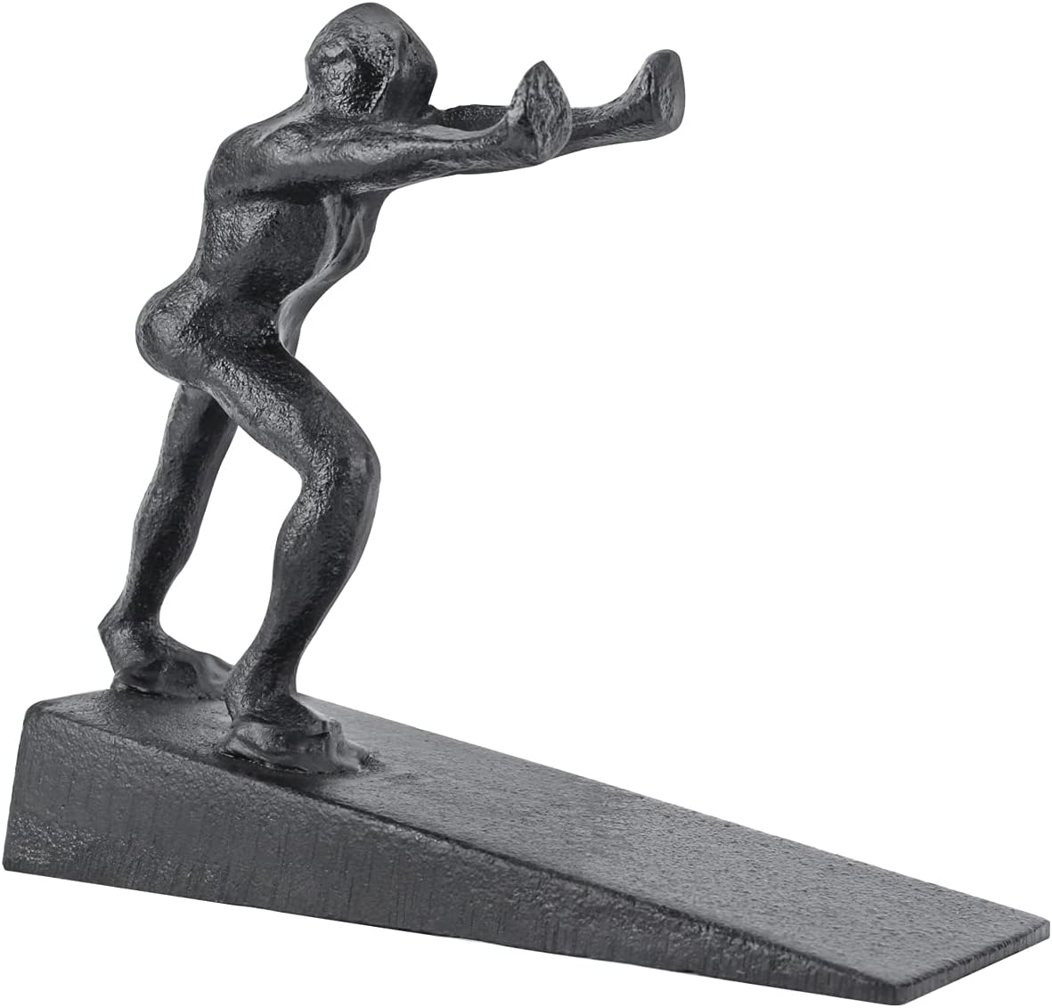 Earl DiamondDoor Wedge Man Cast Iron Door Stop - Decorative Rustic Door Stoppers- Stop Your Bedroom Bath and Exeterior Doors 6.1x5.1"(Man)