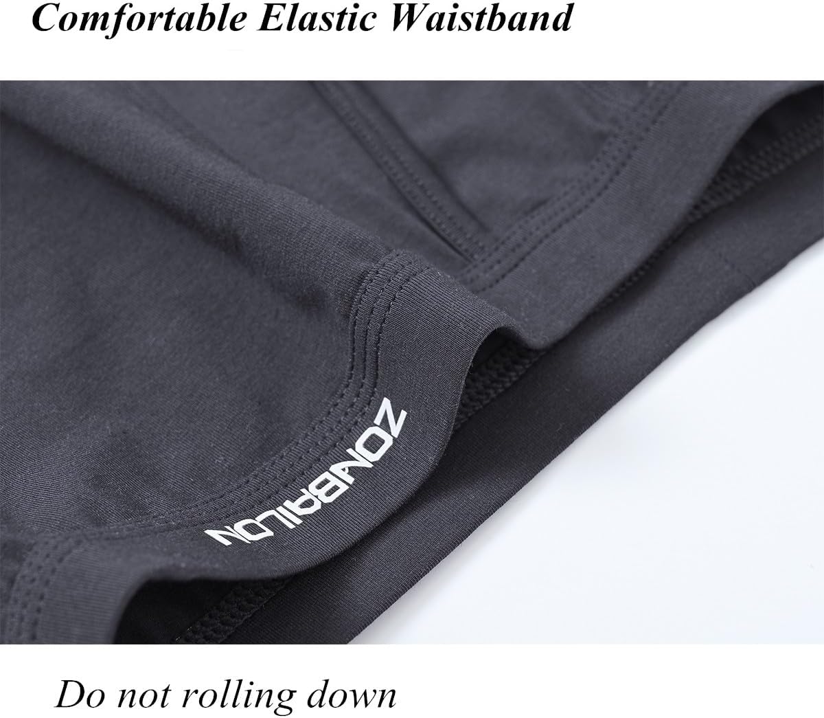 ZONBAILON Men's Dual Pouch Underwear Short Leg Bulge Boxer Briefs Separated Pouch Modal Trunks - Image 4