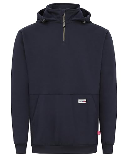 TICOMELA FR Hoodie Flame Resistant Hooded Sweatshirt Quarter Zip 12oz
