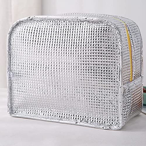 Image of House of Quirk Insulated Reusable Lunch Bag Tote Bag for Women Printed Lunch Bag for School Picnic Office Outdoor Gym (Grey White Dog)