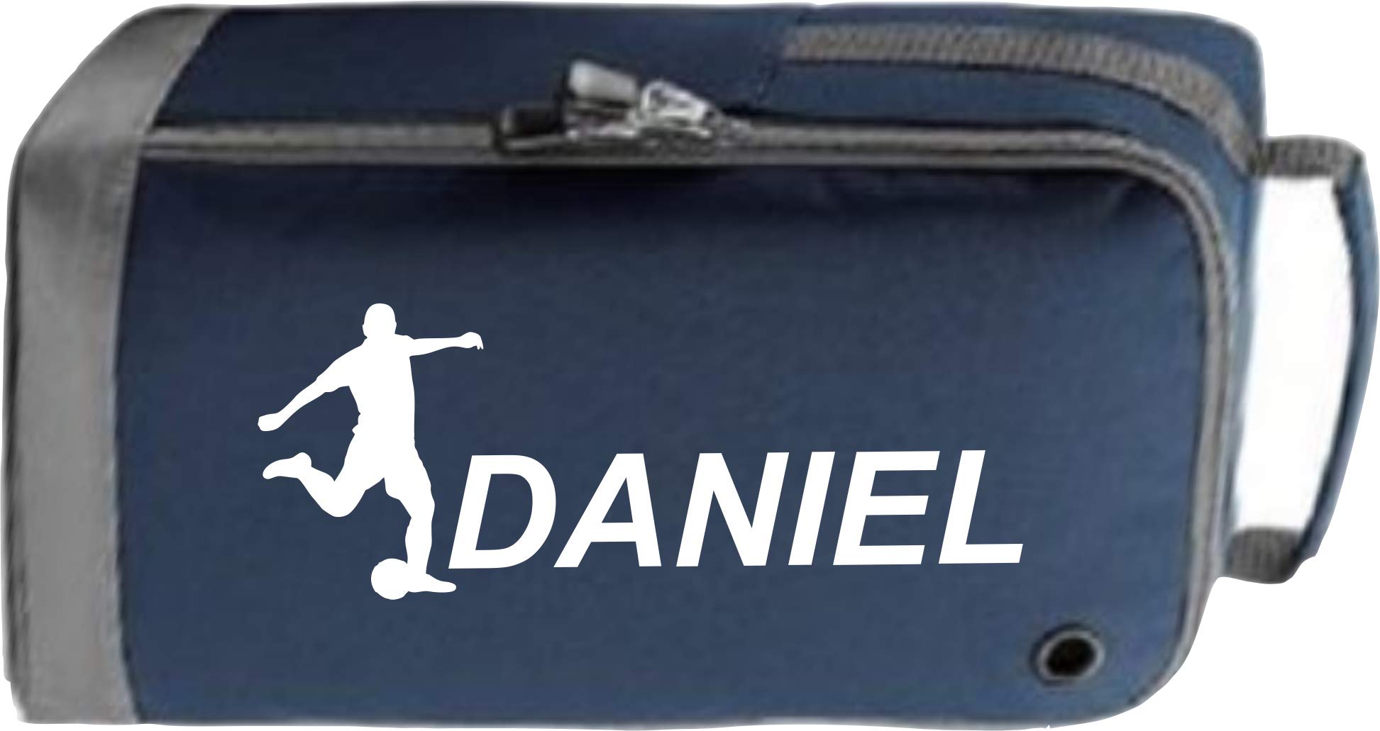 Children's Personalised Football Boot Bag by Prospo (Navy/White Print)
