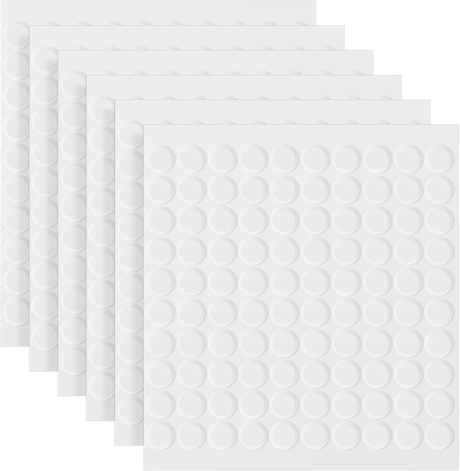 EXCEART Double-Sided Adhesive Dots 600pcs Gel Clear Removable Craft Glue Points Easily Removable Clear Acrylic Adhesive Dots