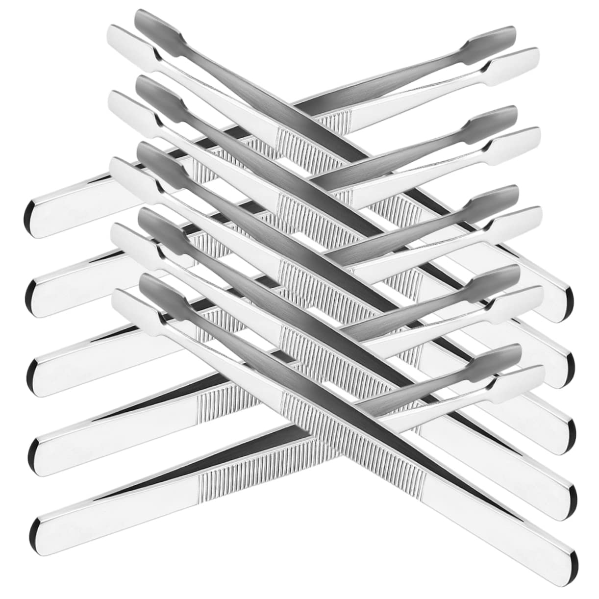 30pezzi Pinzette Inossidabile Per Collezionismo Di Francobolli e Ciglia Finte Strumenti Ergonomici Per Foto e Hobby Pratiche e Versatili