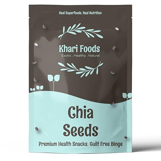 Chia Seeds For Weight Loss | Rich in Omega 3 Fats & Fibre | Healthy Snacks for Guilt Free Binge (Chia Seeds 200g)
