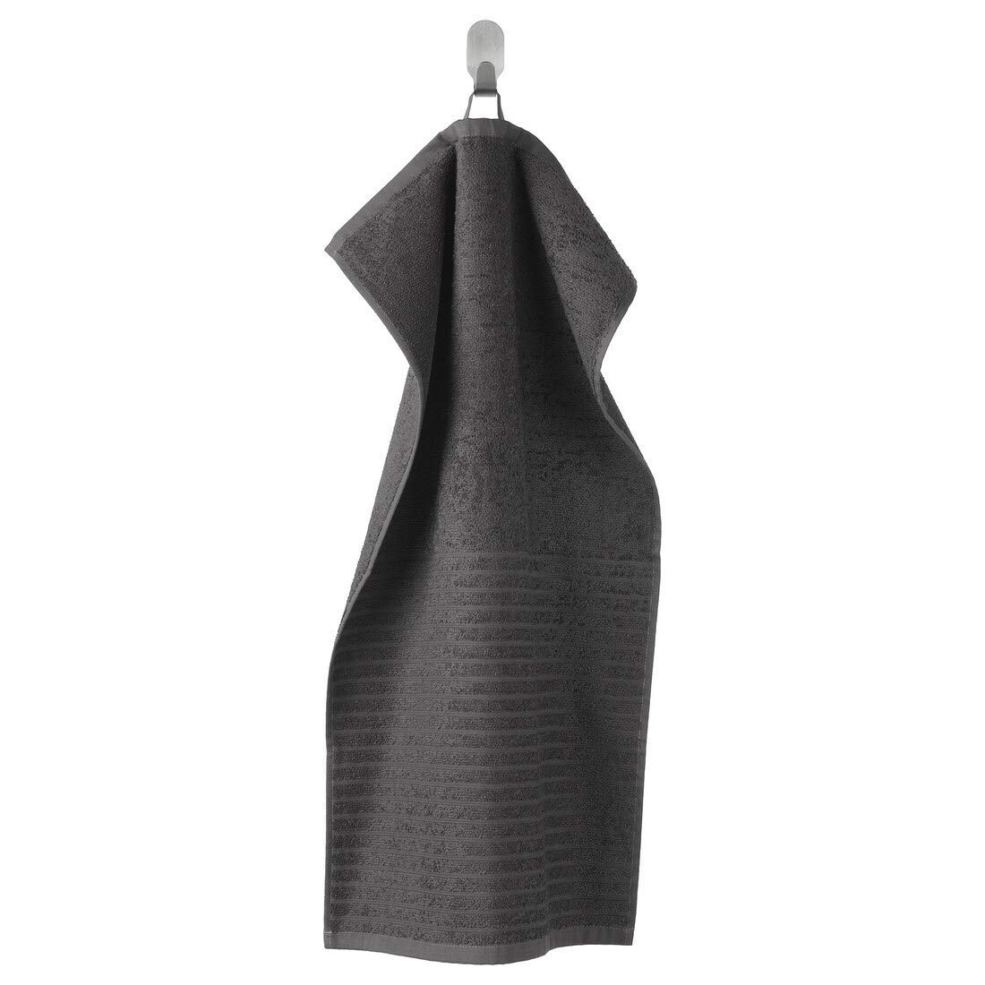 Ikea Cotton Hand Towel (Dark Grey, 40x70 cm) - Pack of 2-image-41