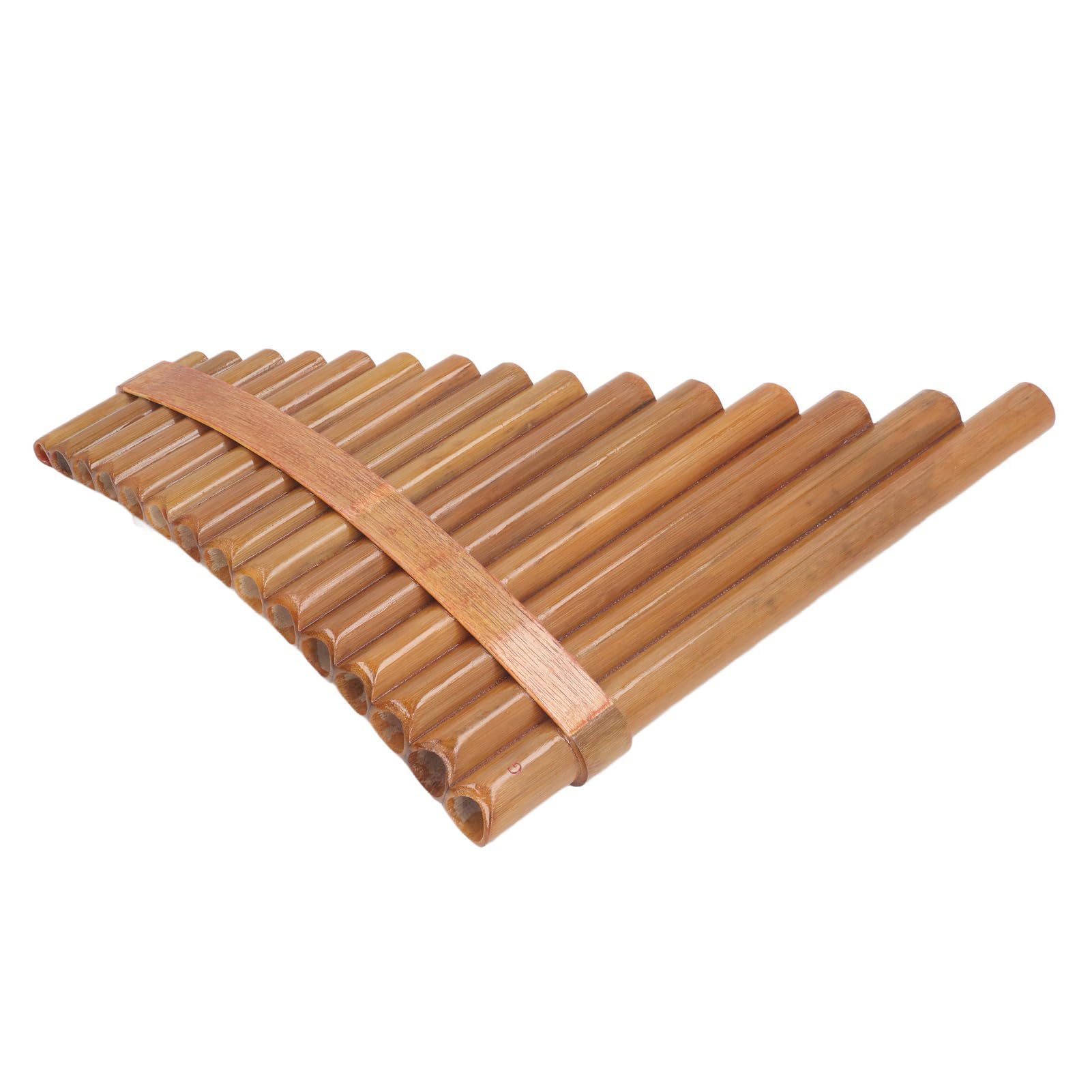 Flûte à pipe en bambou 15 tuyaux G Key Panpipe Pan Flûte traditionnelle en bois pour les amateurs de musique (main droite)