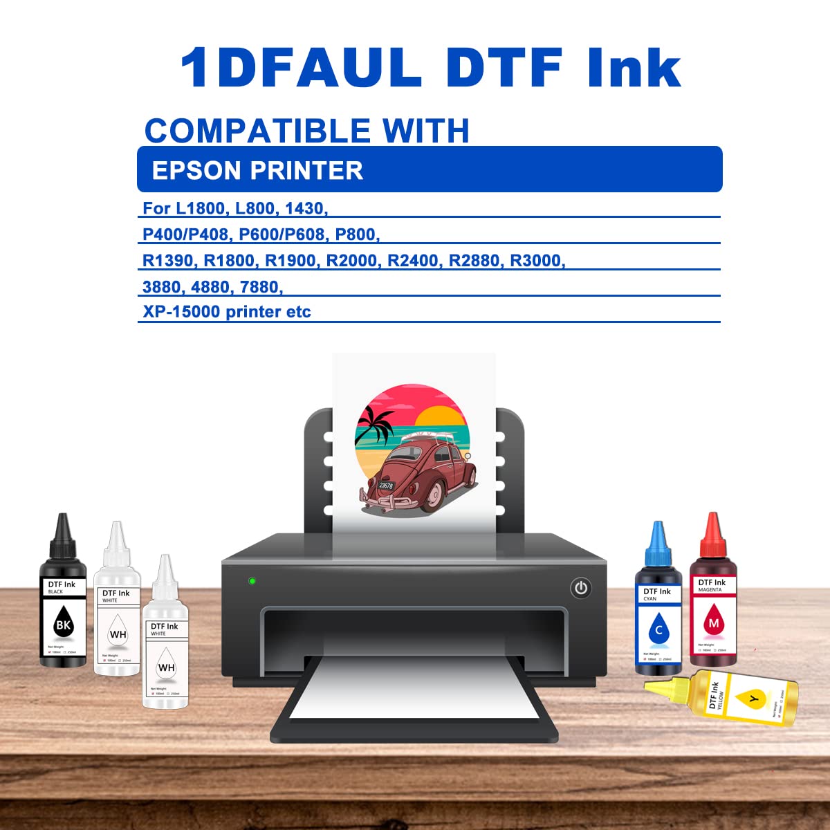 Amazon.co.jp: 1DFAUL DTF転写インク、DTFインク詰め替え