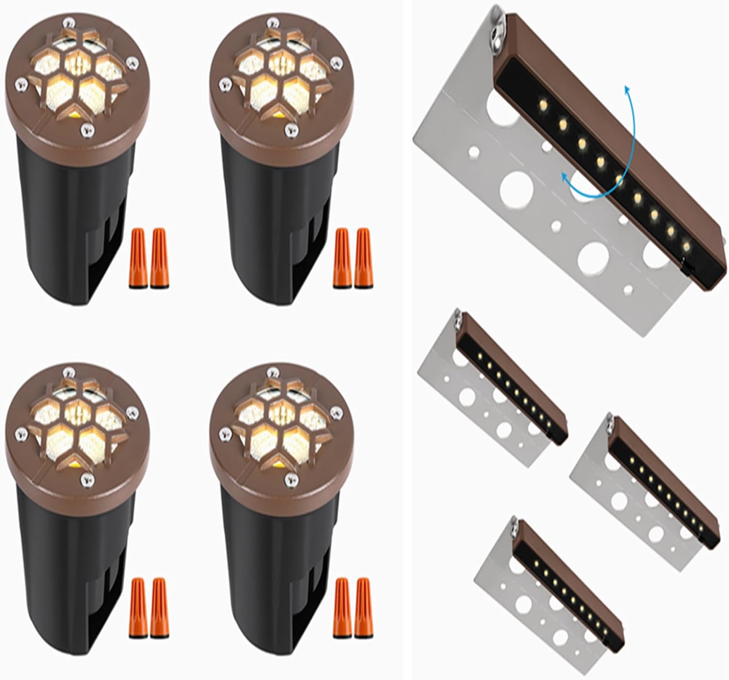 EAGLOD 12W Well Lights, LED In-Ground Low Voltage Landscape Lights With - View #5