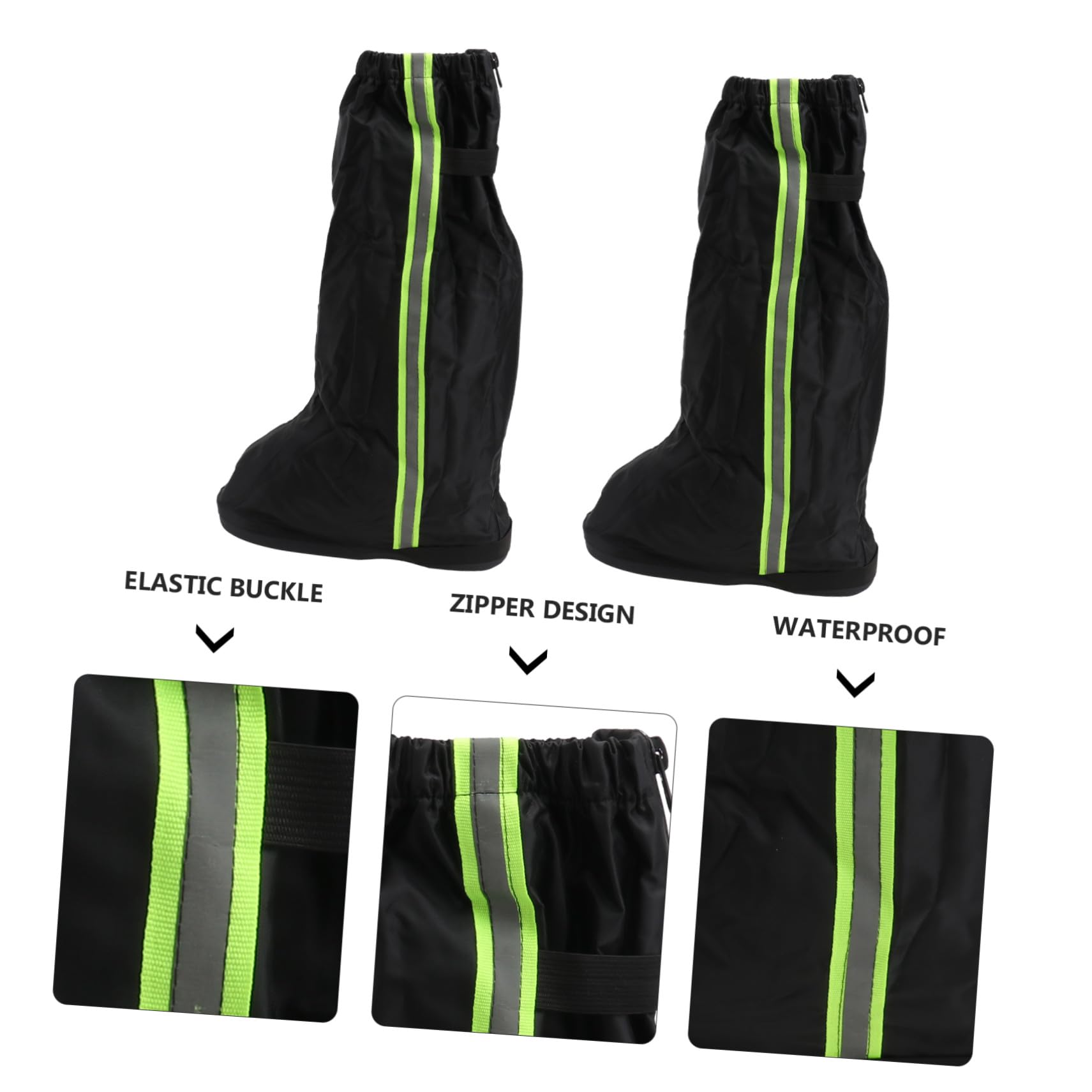wasserdichte Oxford Schuhüberzieher Gamaschen für Outdoor Wandern Radfahren Verstellbar Reißfest Atmungsaktiv Unisex Beinschutz für Schnee Regen und Sand Leicht Kompakt XXL