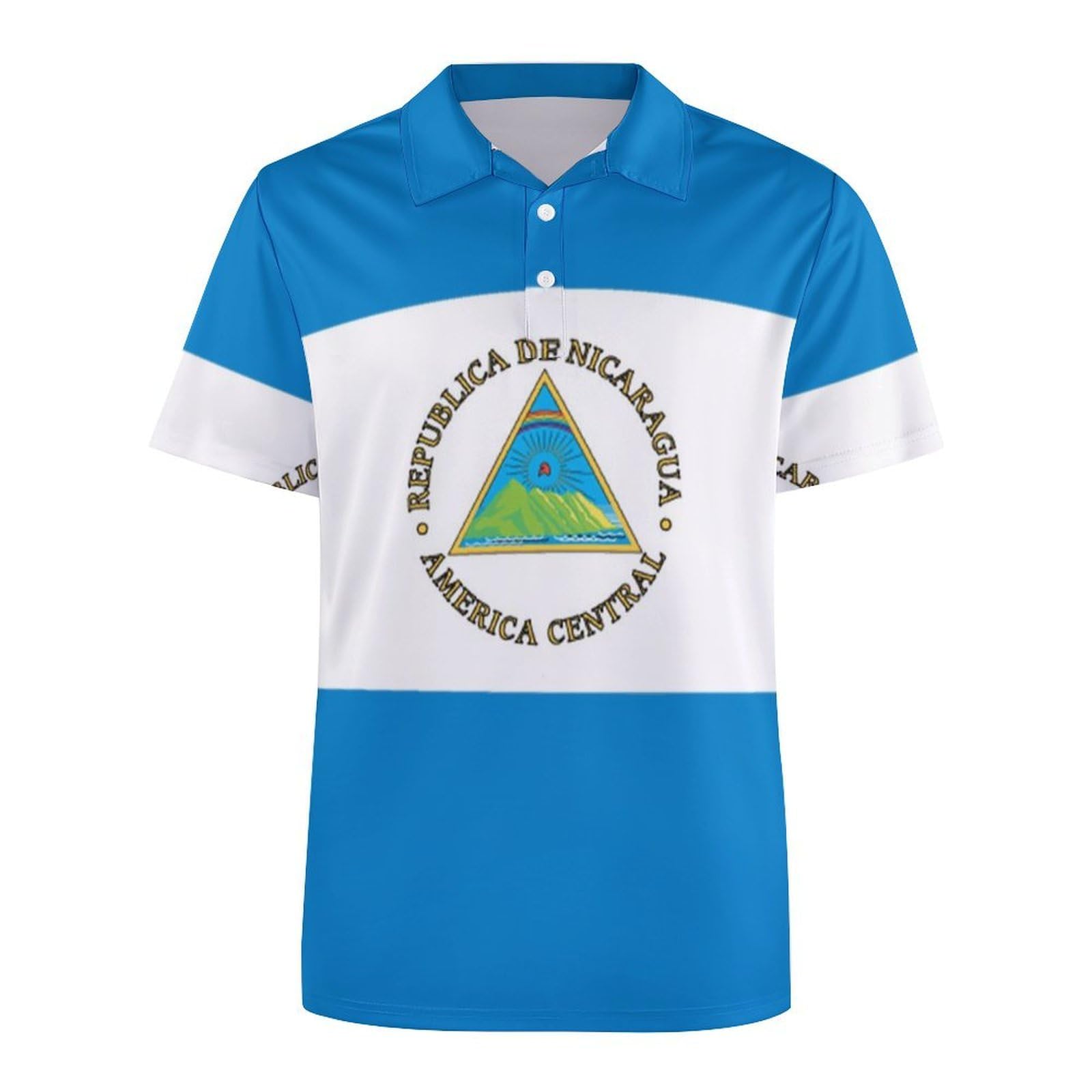 Camiseta polo de manga corta para mujer, diseño de bandera de Nicaragua, absorbe la humedad, camiseta de tenis informal