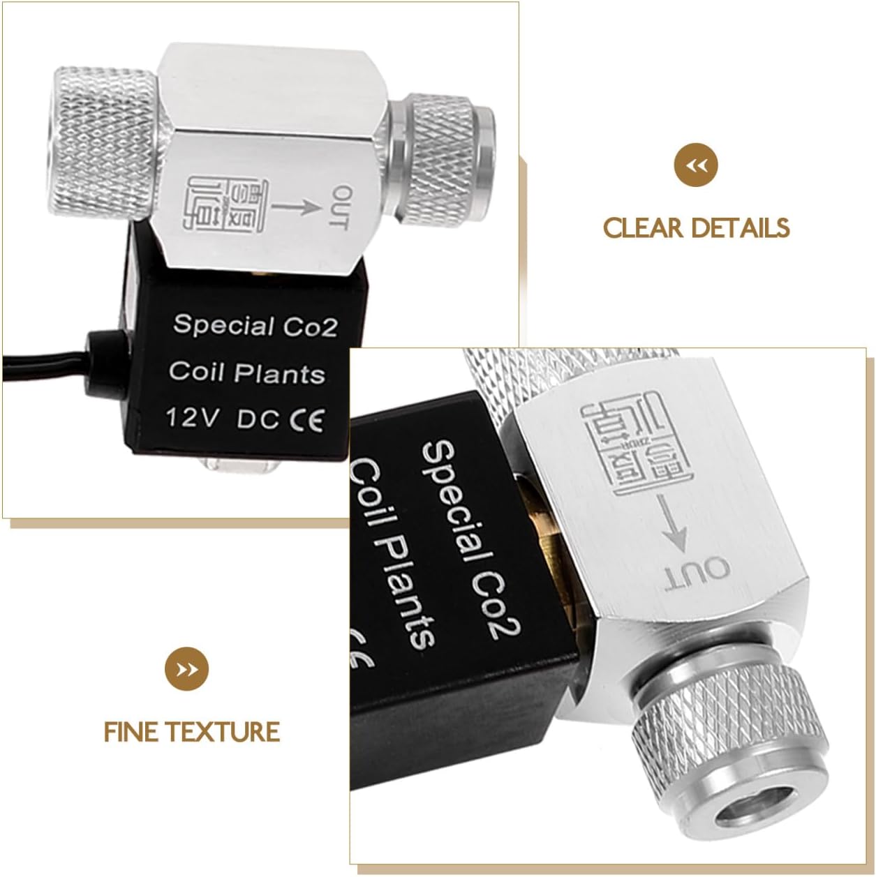 Sosoport Aquarium CO2 Solenoid Valve Low Temperature Magnetic Valve DIY CO2 Regulator with US Plug Compact Fish Tank Accessory image 3