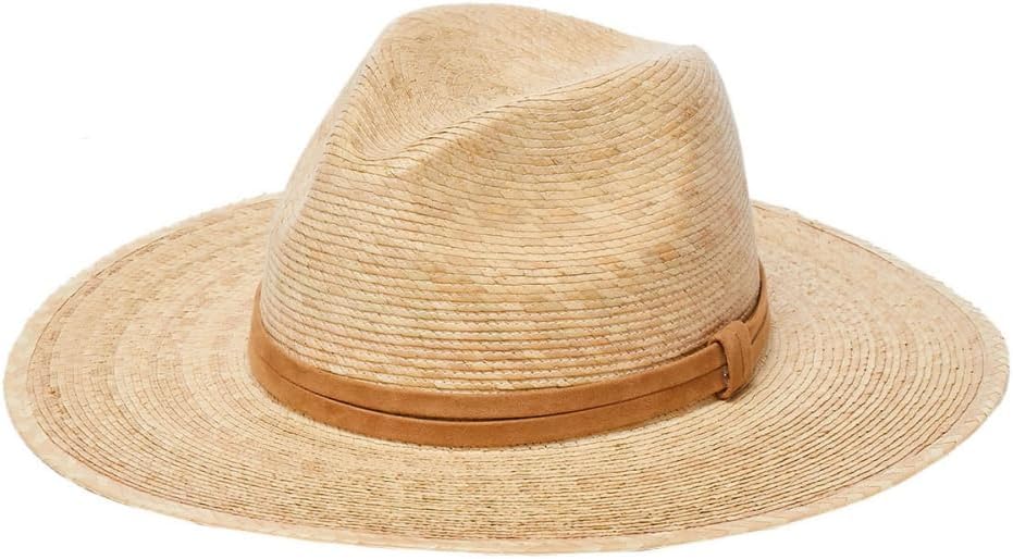 GenericLa Isla Palm Leaf Rancher Hat - Premium Flat Brim for a Stylish Summer and Vacation UPF 50+