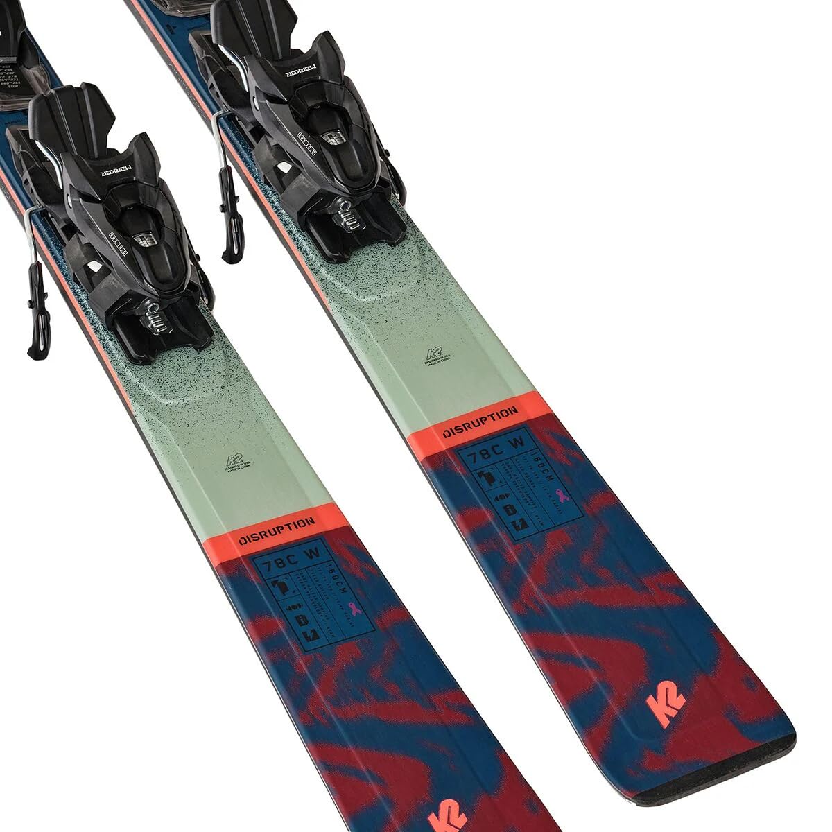 K2 Disruption Ti2 Skis w/ WC Piston Bindings, 187