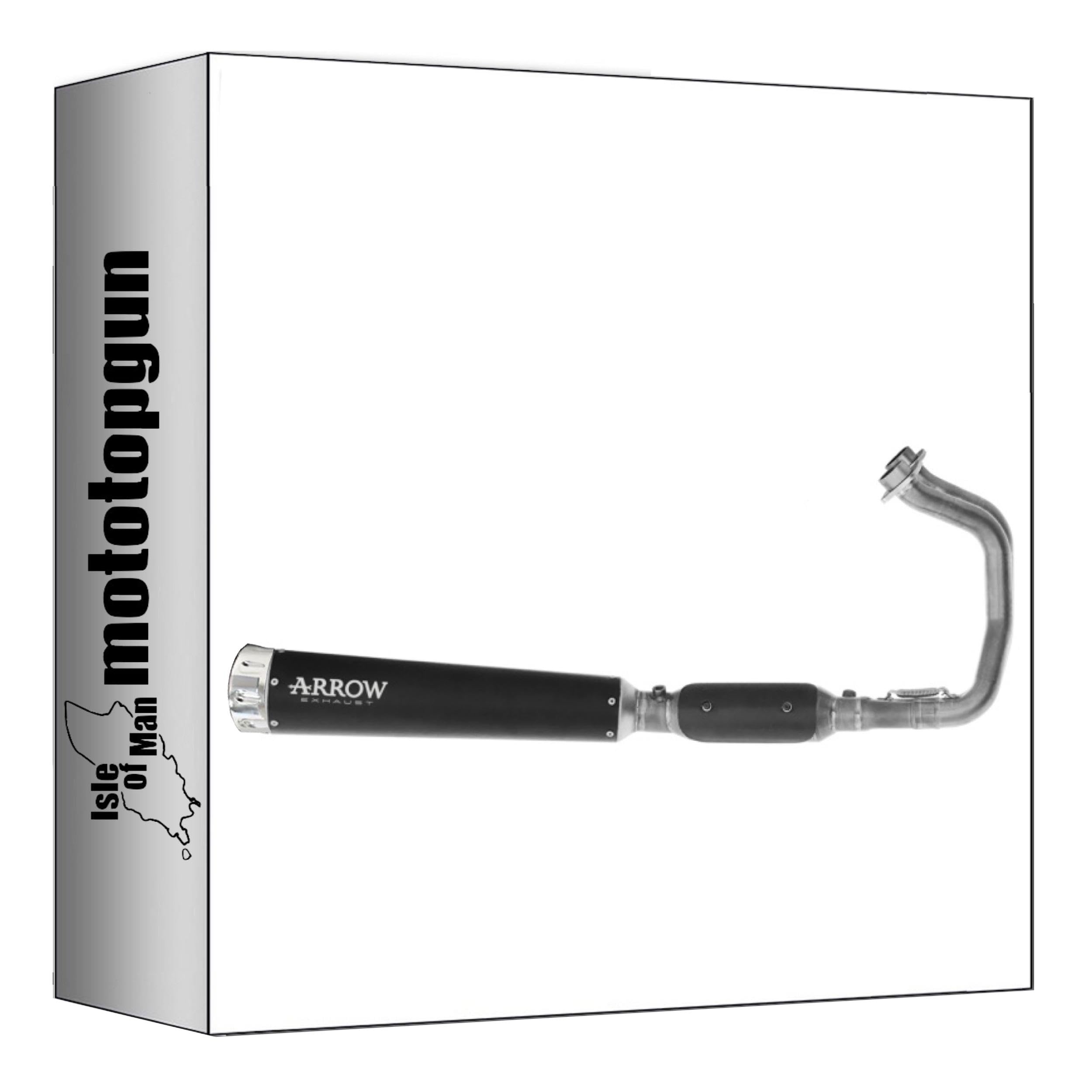 arrow tubo de escape completo homologado catalizado rebel alu acero negro compatible con kawasaki vulcan 650 s 2025 mototopgun 74516rba