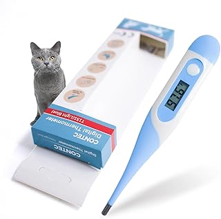 Contec Animal Electronic Ehermometer, Digital Thermometer Waterproof Pet Thermometer,Suitable for Dogs/Cats/Sheep/Veterinarian