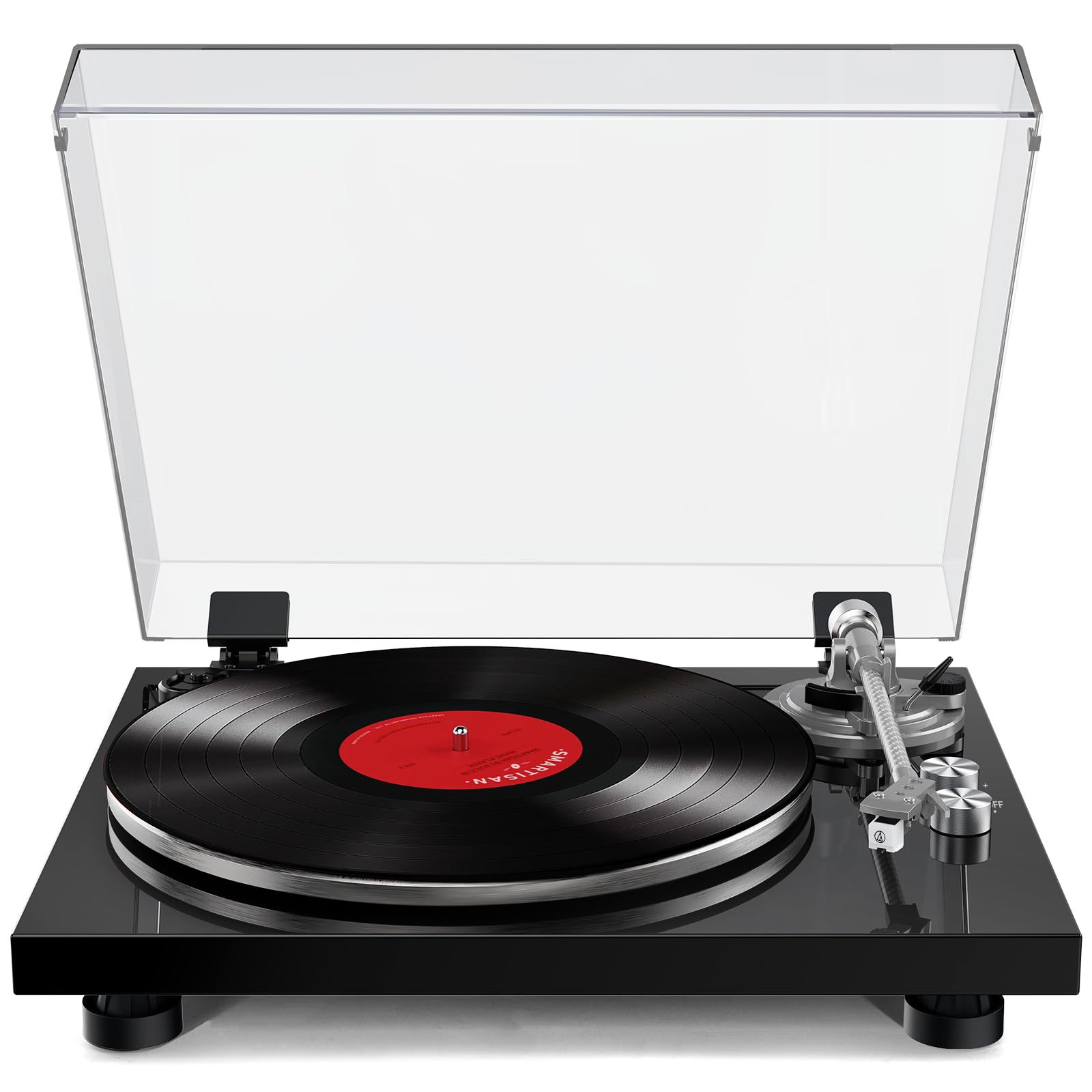 Platine Vinyle Bluetooth, Tourne Disque Lecteur de Vinyles -Noir - Les Beatles, Paul McCartney, John Lennon, RIngo Starr, George Harrison Platine Vinyle Bluetooth, Tourne Disque Lecteur de Vinyles -Noir