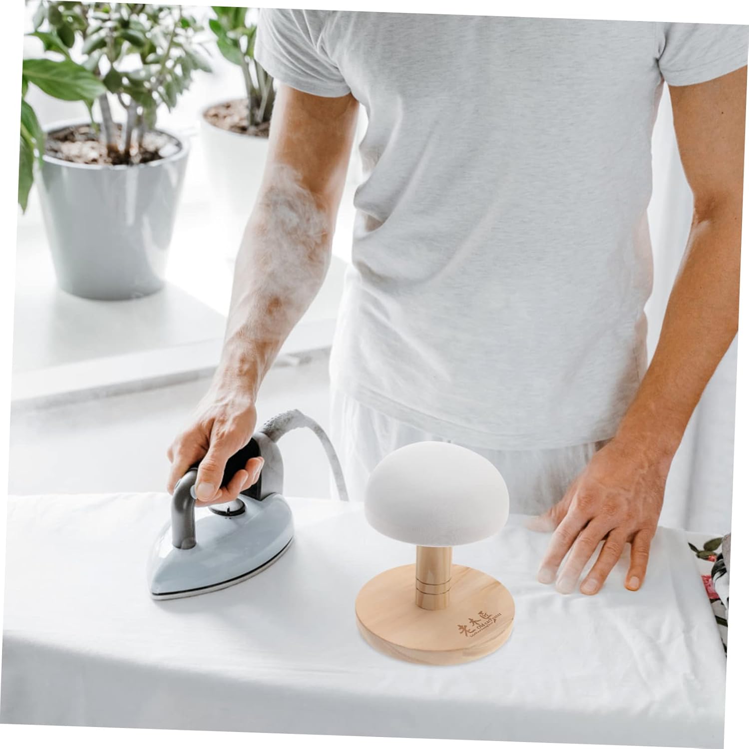 VICASKY Sleeve Ironing Board with High Density Sponge Cushion Stable Base Ironing Stool for Clothes with Curved and Shoulders Heat Resistant Pad Random Color Random Color