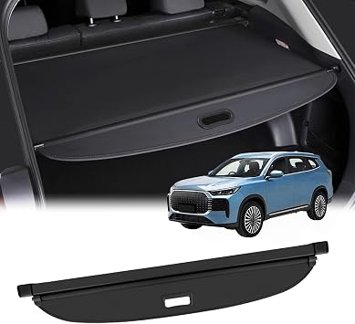 Retractable Trunk Cargo Cover for Chery Fengyun T8 2025 2026 - Anti-Peeping Luggage Shade Curtain & Parcel Shelf,Leather