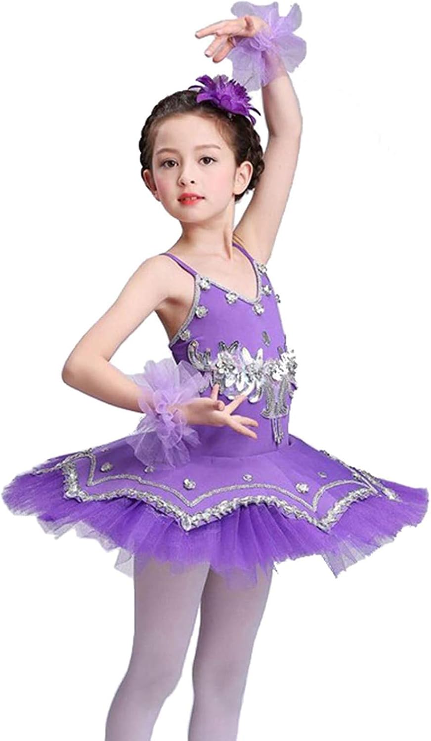 OCCOKO Skirt Dress Sparkling Dress Tights Ballet Suit Ballet Princess Ballet Skirt Girl Girls Dress&Skirt : Clothing, Shoes & Jewelry