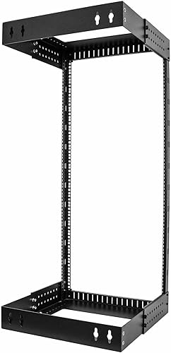 Miniatura 4 de StarTech.com Rack de red de montaje en pared resistente de 2 postes 24U, rack de servidores de marco abierto de 19 pulgadas con profundidad