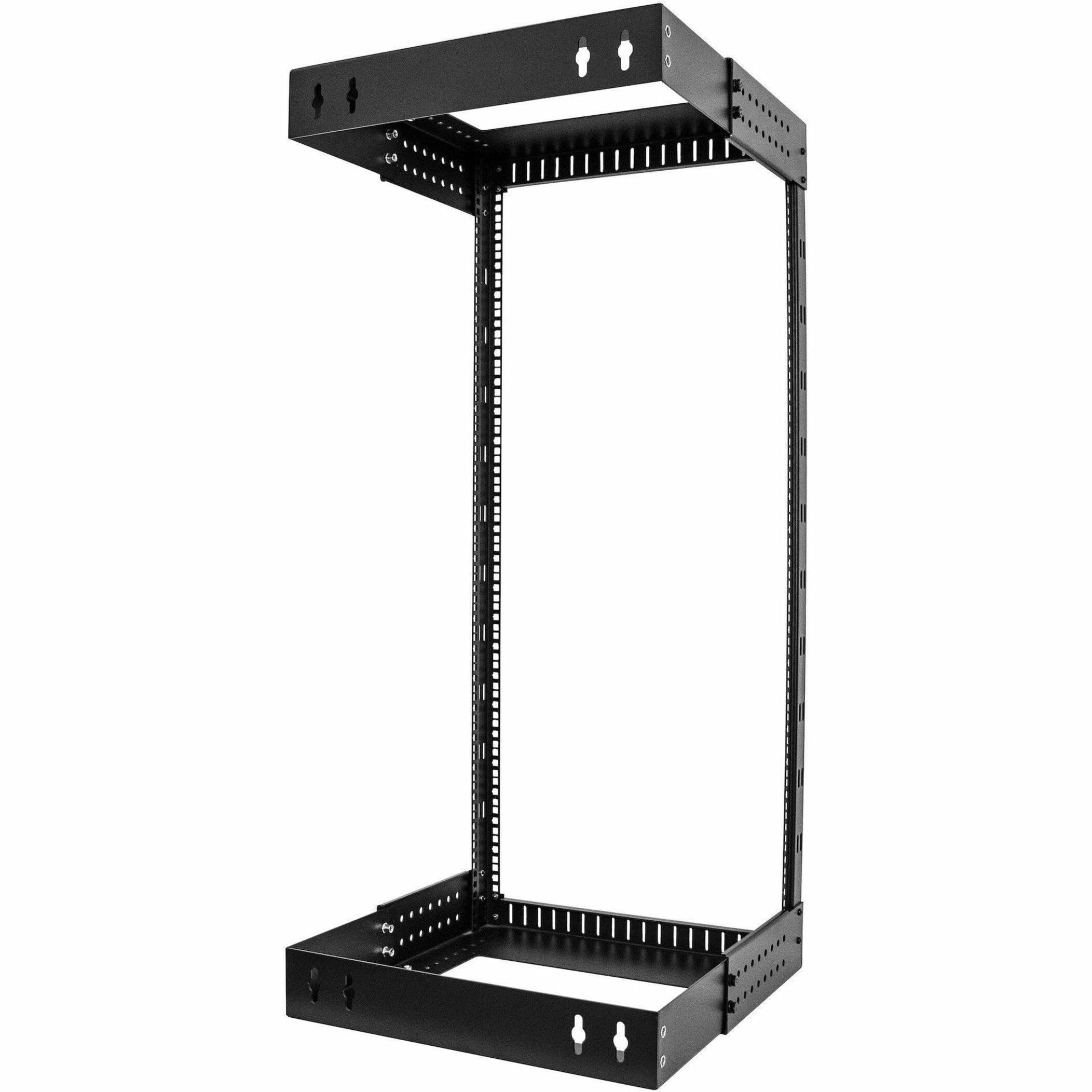 StarTech Rack Mural 24U 2 Montants 19", Ajustable (RACK-24U-20-WALL-OA) | Cadre ouvert, Rack réseau serveur, Rack de données, IT/AV, Panneau de brassage, Vis incluses