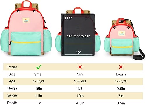 Miniatura 8 de STEAMEDBUN Mochila infantil para niños de 2 a 4 años Mochila preescolar para jardín de infantes - Mochila para niños y niñas, Mochilas de viaje