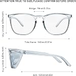 Anti-Fog Glasses Safety Goggles with Clear Lenses, Blue Light Blocking Glasses for Men Women,UV Protection Protective Eyewear (DSCHM9-3P-Black+Newsleopard+Transparent Blue)