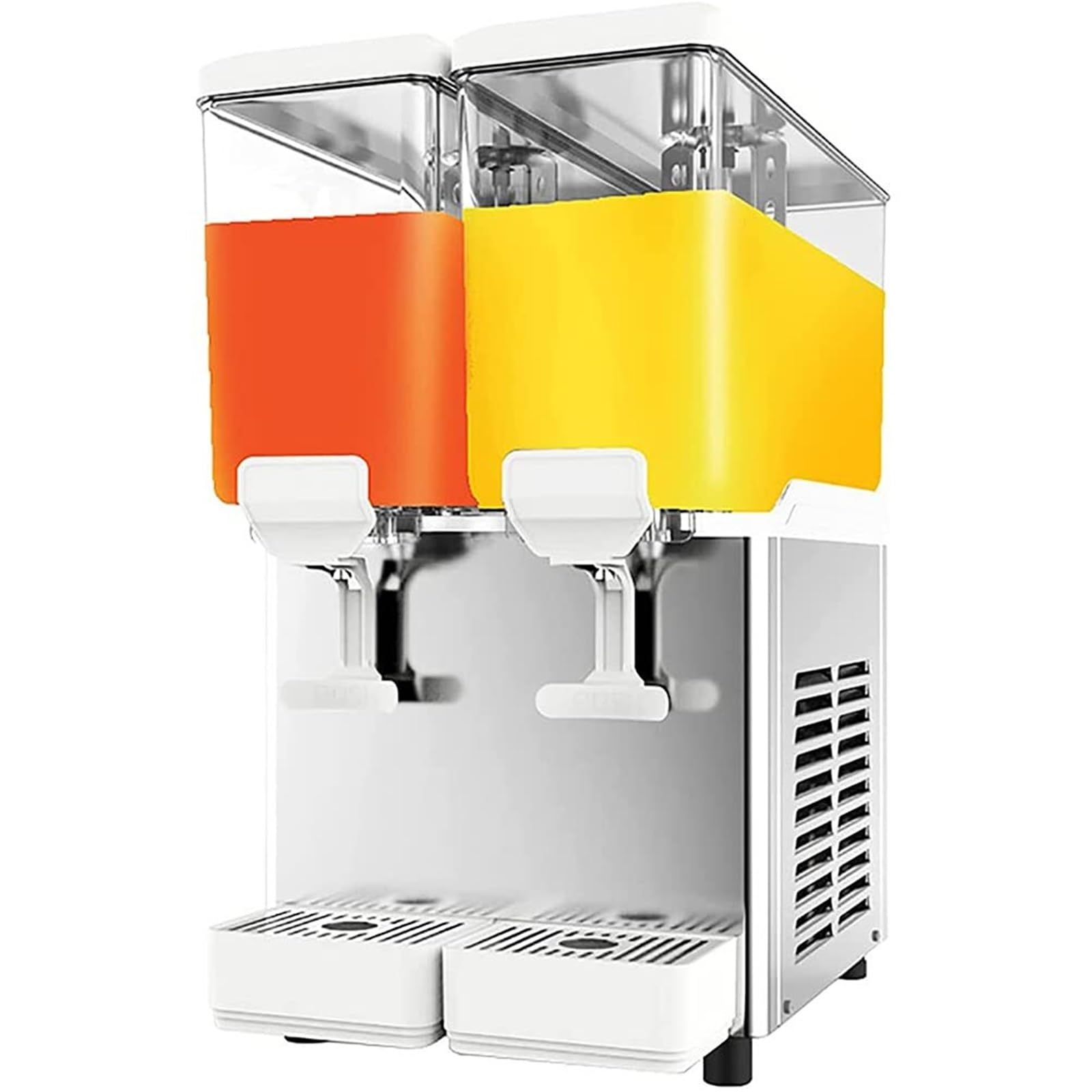 SBCGFY Dispenser Beverage 2 * 18L Commercial Beverage Dispenser With Cooling, Juice Dispenser Stainless Steel Grade Ice Tea Drink Machine Juice