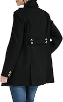 Vista 4 de Momo Maternity Outerwear Women Stella Wool Pea Coat Pregnancy Winter Jacket Small