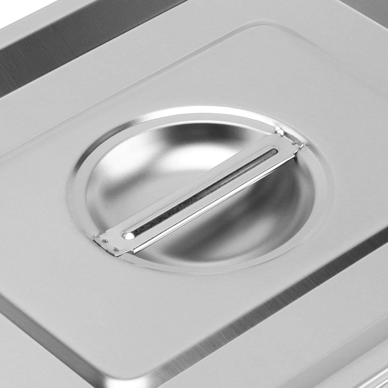 JAPCHET 4 Pack 1/2 Size Stainless Steel Steam Table Lid, Steam Table Pan Lids with Handle Hotel Pan Cover for Kitchen, Hotel, Restaurant and Party, Silver - Image 5